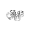 Polished Stainless Steel Set of 4 Napkin Rings